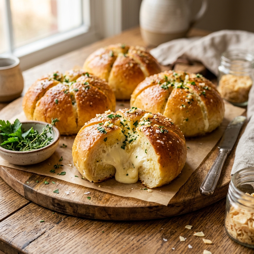 Korean Garlic Buns